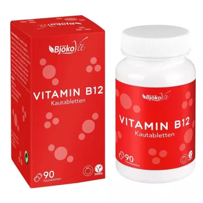 Comprimidos mastigáveis de vitamina B12, 90 unidades Comprimidos mastigáveis de vitamina B12, 90 unidades