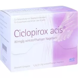 CICLOPIROX acis 80 mg/g de verniz de unhas com ingrediente ativo, 6 g