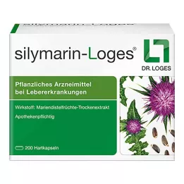 Cápsulas duras de Silymarin-Loges, 200 peças