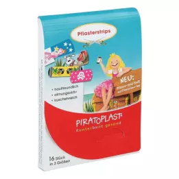 PIRATOPLAST Tiras de gesso para raparigas 3 tamanhos, 16 pcs