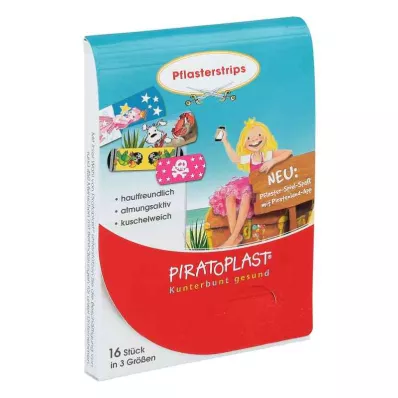 Tiras de gesso para meninas Piratoplast 3 tamanhos (16 peças)