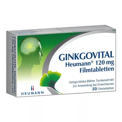 GINKGOVITAL Heumann 120 mg comprimidos revestidos por película, 30 unidades GINKGOVITAL Heumann 120 mg comprimidos revestidos por película, 30 unidades