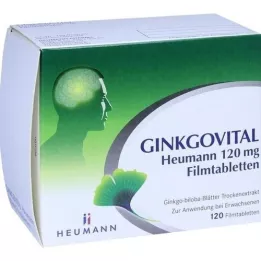 GINKGOVITAL Heumann 120 mg comprimidos revestidos por película, 120 unidades