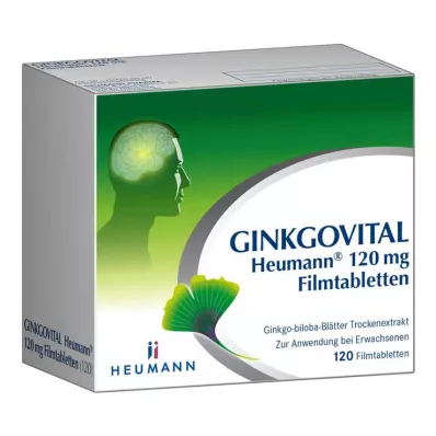 GINKGOVITAL Heumann 120 mg comprimidos revestidos por película, 120 unidades GINKGOVITAL Heumann 120 mg comprimidos revestidos por película, 120 unidades