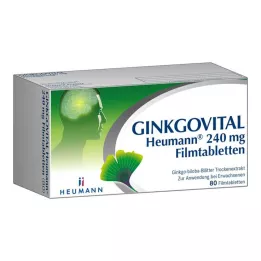 GINKGOVITAL Heumann 240 mg comprimidos revestidos por película, 80 unidades