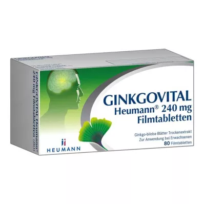 GINKGOVITAL Heumann 240 mg comprimidos revestidos por película, 80 unidades GINKGOVITAL Heumann 240 mg comprimidos revestidos por película, 80 unidades