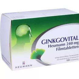 GINKGOVITAL Heumann 240 mg comprimidos revestidos por película, 120 unidades