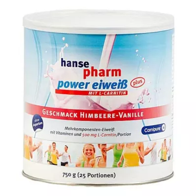 HANSEPHARM Power Protein plus Raspberry-Vanilla Plv. 750 g HANSEPHARM Power Protein plus Raspberry-Vanilla Plv. 750 g