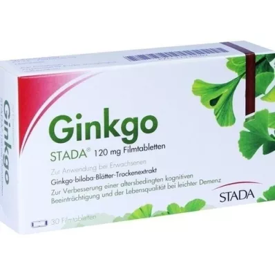 GINKGO STADA Comprimidos revestidos por película de 120 mg, 30 unidades