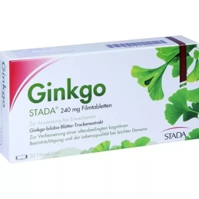 GINKGO STADA 240 mg comprimidos revestidos por película, 30 unidades