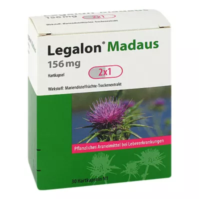 Legalon Madaus 156 mg cápsulas, 30 unidades Legalon Madaus 156 mg cápsulas, 30 unidades