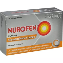 NUROFEN 200 mg comprimidos orodispersíveis Lemon, 24 unid