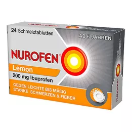 NUROFEN 200 mg comprimidos orodispersíveis Lemon, 24 unid