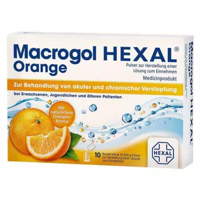 MACROGOL HEXAL Laranja Plv.z.Her.Lsg.z.Einn.Btl., 10 unid MACROGOL HEXAL Laranja Plv.z.Her.Lsg.z.Einn.Btl., 10 unid