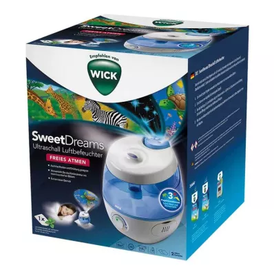 WICK Umidificador ultrassônico SweetDreams 2 em 1 com projeção de luz, 1 peça WICK Umidificador ultrassônico SweetDreams 2 em 1 com projeção de luz, 1 peça