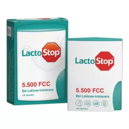 LACTOSTOP 5.500 FCC Comprimidos com dispensador de clique, 120 unidades