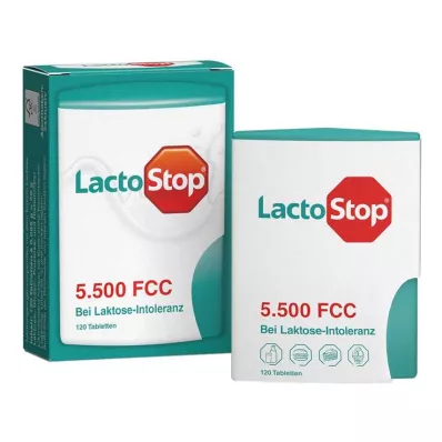 Dispensador de clique para comprimidos Lactostop 5.500 FCC , 120 unid Dispensador de clique para comprimidos Lactostop 5.500 FCC , 120 unid