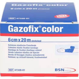 GAZOFIX Ligadura de fixação colorida coesiva 6 cmx20 m azul, 1 pc