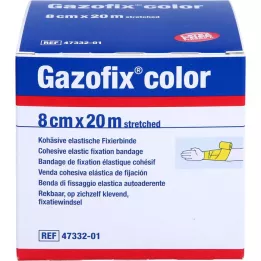 GAZOFIX Ligadura de fixação colorida coesiva 8 cmx20 m amarelo, 1 pc