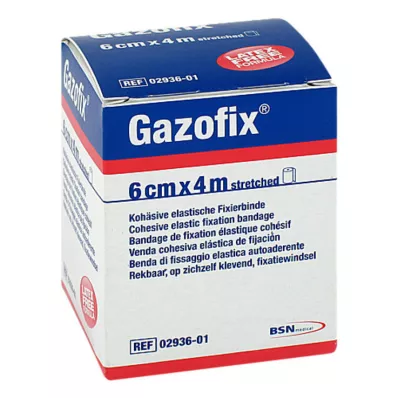 GAZOFIX Ligadura de fixação coesiva 6 cmx4 m, 1 pc GAZOFIX Ligadura de fixação coesiva 6 cmx4 m, 1 pc