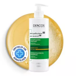VICHY DERCOS Champô anti-caspa, couro cabeludo seco, 390 ml