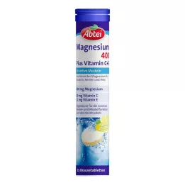 ABTEI Magnésio 400 Plus Vitamina C+E comprimidos efervescentes, 15 unid