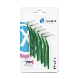 Escova interdental Miradent I-Prox L 0,7 mm verde, 6 peças