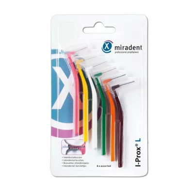 Escova interdental Miradent I-Prox L sortida, 6 peças Escova interdental Miradent I-Prox L sortida, 6 peças