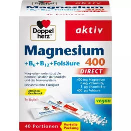 DOPPELHERZ Magnésio+B vitaminas DIRECT Pellets, 40 pcs