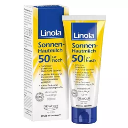 LINOLA Leite solar para a pele LSF 50, 100 ml