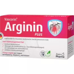 VASCORIN Arginina Plus Cápsulas, 120 Cápsulas