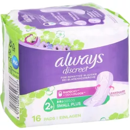 ALWAYS discreet incontinence single small plus, 16 unidades