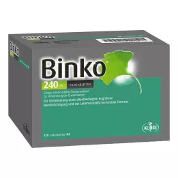 BINKO 240 mg comprimidos revestidos por película, 120 unidades