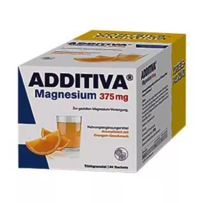 ADDITIVA Saquetas de magnésio 375 mg, 60 unid ADDITIVA Saquetas de magnésio 375 mg, 60 unid