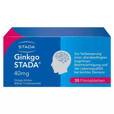 GINKGO STADA Comprimidos revestidos por película de 40 mg, 30 unidades GINKGO STADA Comprimidos revestidos por película de 40 mg, 30 unidades