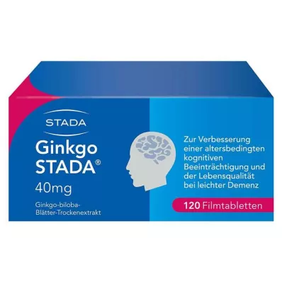 GINKGO STADA Comprimidos revestidos por película de 40 mg, 120 unidades GINKGO STADA Comprimidos revestidos por película de 40 mg, 120 unidades