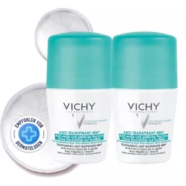 VICHY DEO Roll-on anti-manchas 48h, 2X50 ml