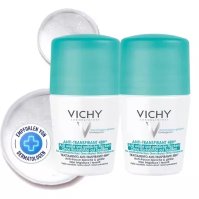 Vichy Desodorante Roll-on Anti Manchas 48h, 2X50 ml Vichy Desodorante Roll-on Anti Manchas 48h, 2X50 ml