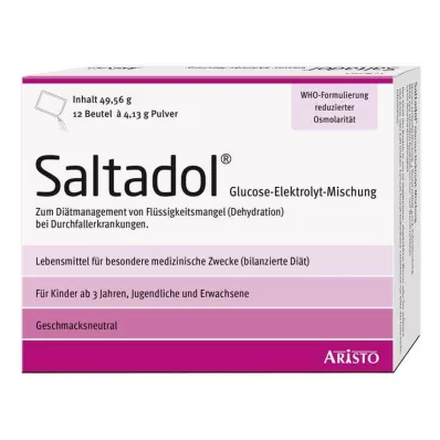 SALTADOL Solução oral de electrólitos, 12 unid