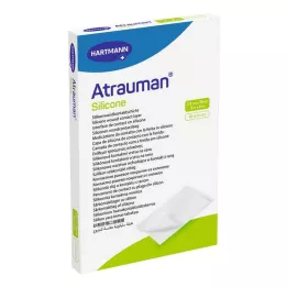 ATRAUMAN Compressas de silicone esterilizadas de 7,5x10 cm, 10 unidades