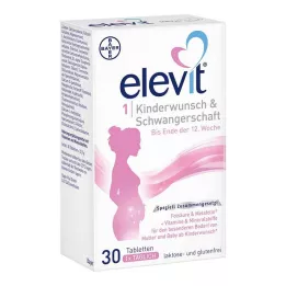 ELEVIT 1 Fertilidade & Gravidez Comprimidos, 30 Cápsulas
