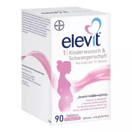 ELEVIT 1 Fertilidade & Gravidez Comprimidos, 90 Cápsulas