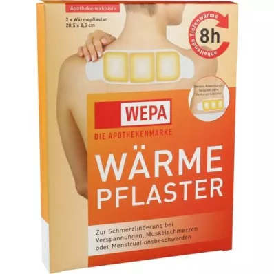 WÄRMEPFLASTER Pescoço/costas 8,5x28,5 cm WEPA, 2 pcs