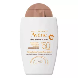 AVENE Fluido solar mineral SPF 50+ com cor, 40 ml