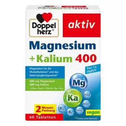 DOPPELHERZ Magnésio+Potássio, 60 Cápsulas