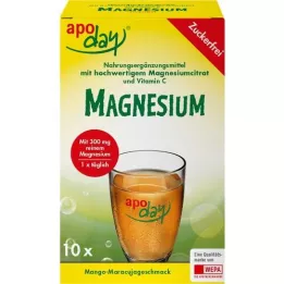 APODAY Pó sem açúcar de magnésio de manga e maracujá, 10X4,5 g