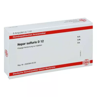 HEPAR SULFURIS D 12 ampolas, 8X1 ml HEPAR SULFURIS D 12 ampolas, 8X1 ml