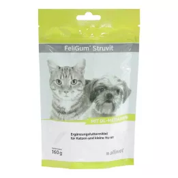 Feligum Struvit gotas para mastigar para gatos / cães pequenos, 160 g