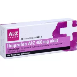 IBUPROFEN AbZ 400 mg comprimidos revestidos por película agudos, 10 unidades