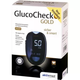 GLUCOCHECK GOLD Conjunto de medidor de glucose no sangue mmol/l, 1 pc